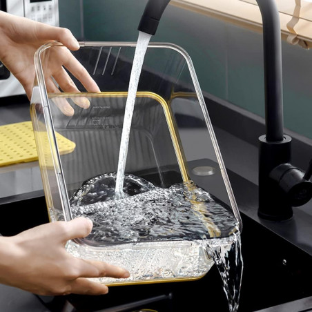 POJEMNIK NA ŻYWNOŚĆ DO LODÓWKI NA WĘDLINY HERMETYCZNY Z DATOWNIKIEM PŁASKI