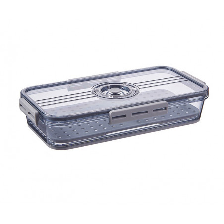 POJEMNIK NA ŻYWNOŚĆ DO LODÓWKI NA WĘDLINY HERMETYCZNY Z DATOWNIKIEM PŁASKI