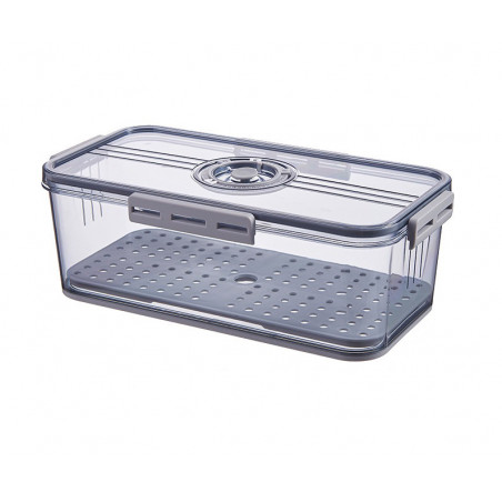 POJEMNIK NA ŻYWNOŚĆ DO LODÓWKI NA WĘDLINY SERY HERMETYCZNY Z DATOWNIKIEM WYSOKI