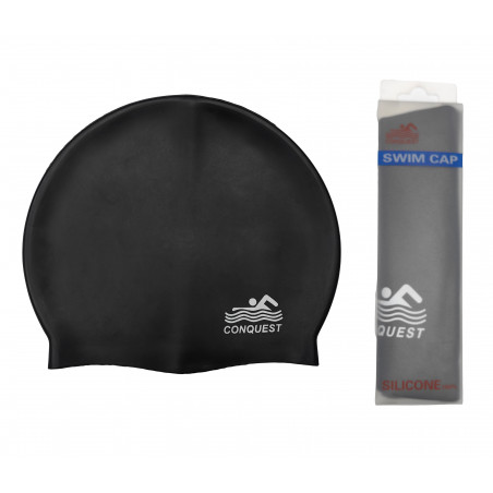 copy of CZEPEK PŁYWACKI DO PŁYWANIA NA BASEN BASENOWY SILIKONOWY 100% CZARNY