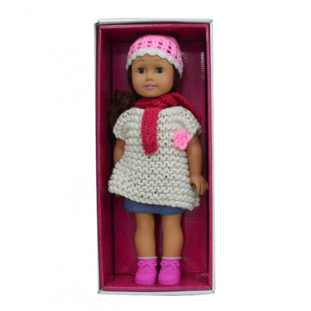 DUŻA LALKA Z SZALIKIEM 46cm