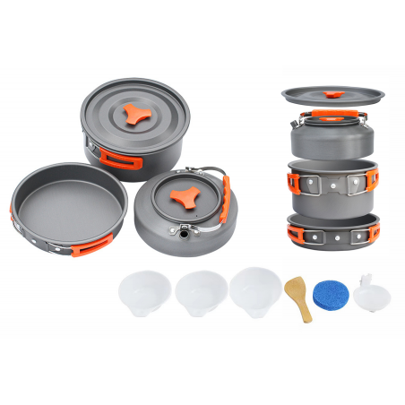 garnki turystyczne z czajnikiem DS-308