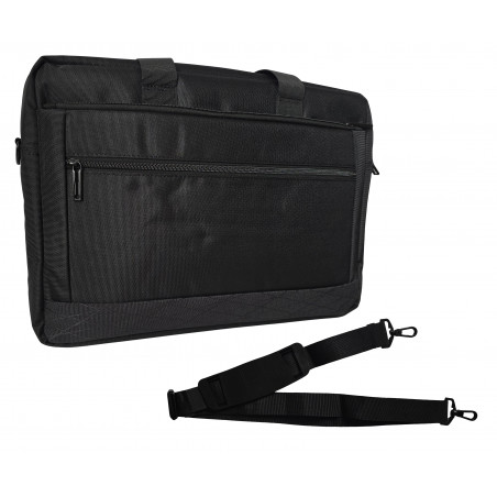 TORBA NA LAPTOP NOTEBOOK 14 15 16 17 NA RAMIĘ STYLOWA CZARNA WYGODNA DUŻA