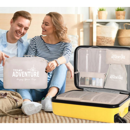 copy of ORGANIZER PODRÓŻNY DO WALIZKI TORBY SZAFY ZESTAW 7 SZT UBRANIA I BUTY TEKAN