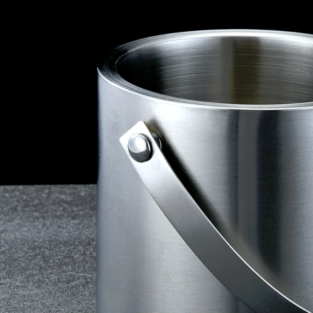 WIADERKO DO LODU TERMICZNY COOLER POJEMNIK NA LÓD 1,3L Z POKRYWKĄ SZCZYPCE