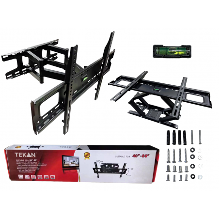 SOLIDNY OBROTOWY UCHYLNY UCHWYT DO TELEWIZORA ŚCIENNY TV VESA 32-85 CALI