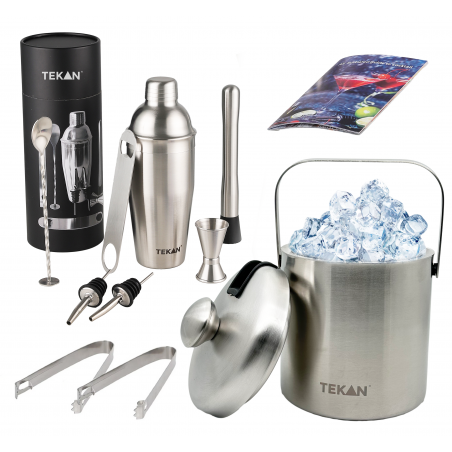 copy of ZESTAW BARMAŃSKI PREMIUM SHAKER DO DRINKÓW KOKTAJLI 750ML 10EL NA PREZENT