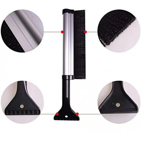SKROBACZKA SZCZOTKA DŁUGA DO ODŚNIEŻANIA SZYB SAMOCHODU TELESKOPOWA 65 cm