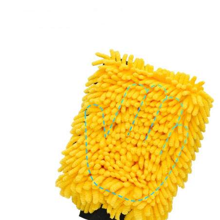 RĘKAWICA MIKROFIBRA DO CZYSZCZENIA SAMOCHODU AUTA DWUSTRONNA MIĘKKA DUŻA