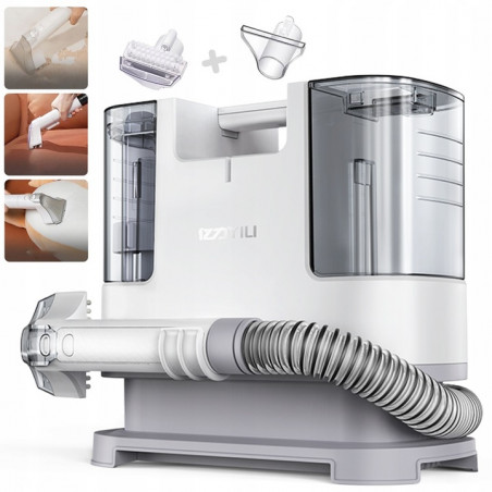 PRZENOŚNY ODKURZACZ DO PRANIA CZYSZCZENIA TAPICERKI DYWANÓW SOF + SZCZOTKA