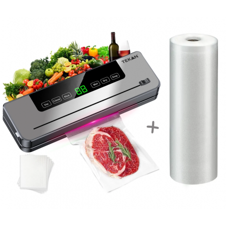 copy of PAKOWARKA PRÓŻNIOWA ŻYWNOŚCI ZGRZEWARKA Z NOŻEM TNĄCYM FOLIĘ + WORECZKI