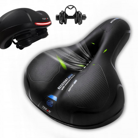 SIODEŁKO ROWEROWE BARDZO KOMFORTOWE WENTYLOWANE SZEROKIE UNIWERSALNE