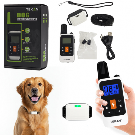 ELEKTRYCZNA OBROŻA DLA PSA TRENINGOWA DO TRENINGU TRESURY DUŻY ZASIĘG PILOT