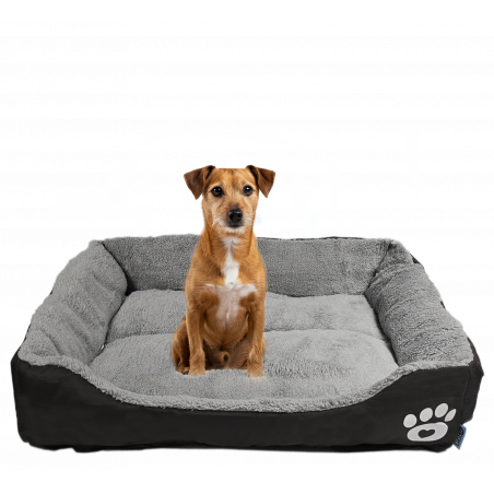 LEGOWISKO DLA PSA KOTA WELUROWE DUŻE POSŁANIE KOJEC 75x55x13 +ZABAWKA PIŁKA