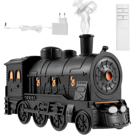 NAWILŻACZ POWIETRZA LOKOMOTYWA Z PARĄ WODNĄ LAMPKA NOCNA LED DYFUZOR PILOT