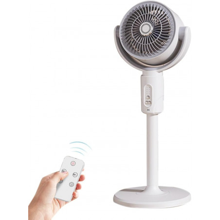 WIATRAK BEZPRZEWODOWY WENTYLATOR STOJĄCY TARASOWY PODŁOGOWY NA AKUMULATOR