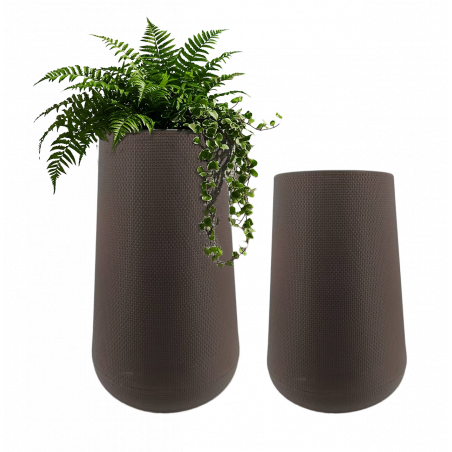 copy of DONICZKA DONICA OGRODOWA TARASOWA BRĄZ CYLINDRYCZNA WYSOKA 83cm JAK RATTAN