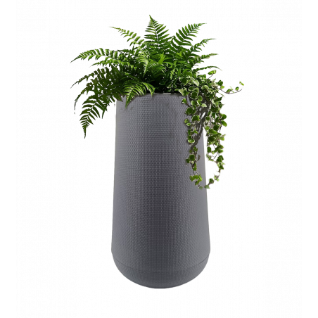 copy of DONICZKA DONICA OGRODOWA TARASOWA SZARA CYLINDRYCZNA WYSOKA 83cm JAK RATTAN