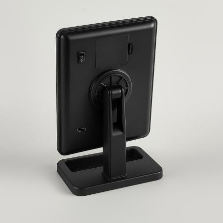 LUSTERKO KOSMETYCZNE PODŚWIETLANE 4x KULE LED DO MAKIJAŻU BATERIE LUB USB CZARNE