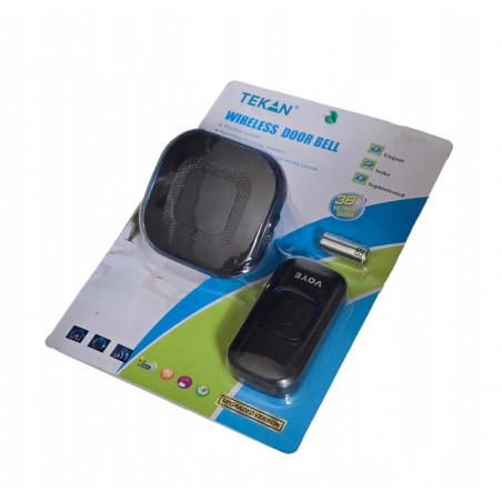 DZWONEK BEZPRZEWODOWY DO DRZWI DO FURTKI NA BATERIE 38 DZWONKÓW LED