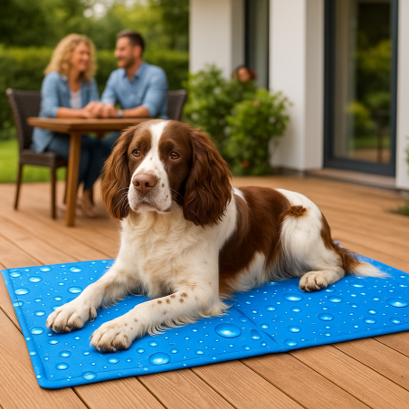 GRUBA MATA CHŁODZĄCA DLA PSA KOTA LEGOWISKO ŻELOWA 90x50 PREMIUM CIĘŻKA 5KG