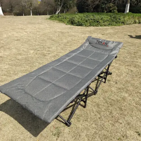 ŁÓŻKO TURYSTYCZNE SKŁADANE POLOWE WYGODNE LEŻANKA KANADYJKA 190x66 cm
