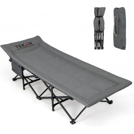 ŁÓŻKO TURYSTYCZNE SKŁADANE POLOWE WYGODNE LEŻANKA KANADYJKA 190x66 cm