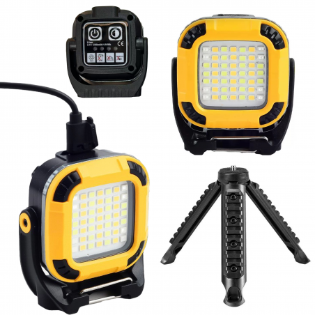 Lampka LED Campingowa Warsztatowa + statyw USB-C