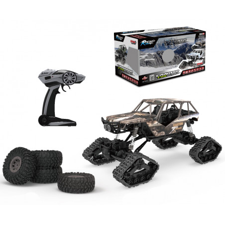 SAMOCHÓD ZDALNIE STEROWANY 2w1 KOŁA/GĄSIENICE 1:10