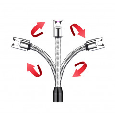 ZAPALARKA ELEKTRYCZNA PLAZMOWA ZAPALNICZKA GRILA KOMINKA GIĘTKA DŁUGA USB