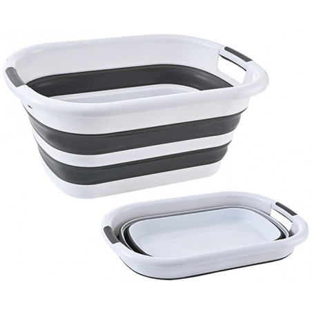 KOSZ NA PRANIE SKŁADANY MISKA SKŁADANA SILIKONOWA WANIENKA NA BIELIZNĘ 40L